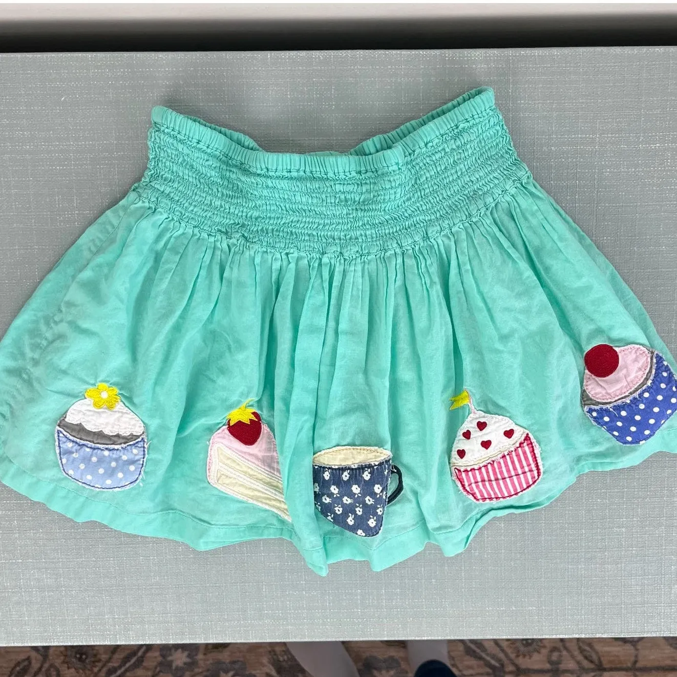 Mini Boden Applique Dessert Skirt 3-4