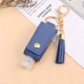 Mini Soap Dispenser/Hand Sanitizer Portable Bottle with PU Leather Case Keychain