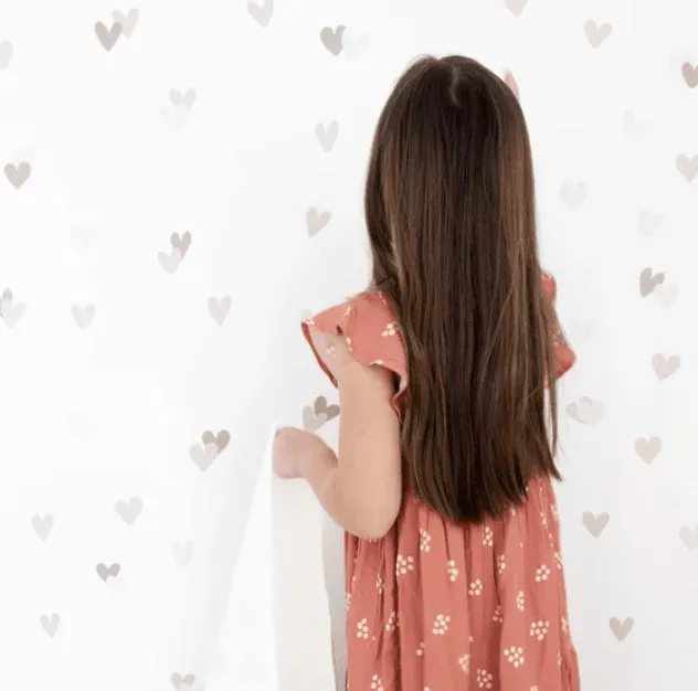 Mini Watercolor Hearts Wall Decals