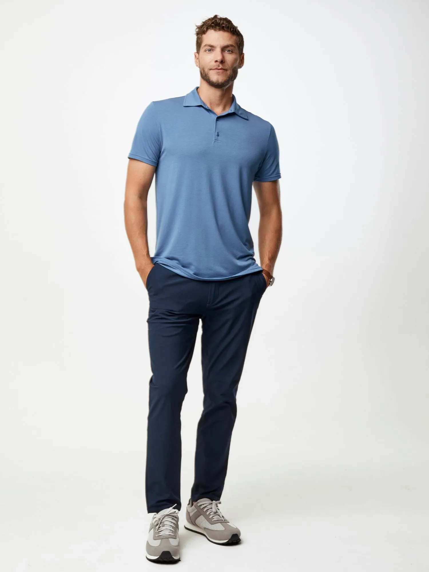 Monsoon Blue Performance Polo