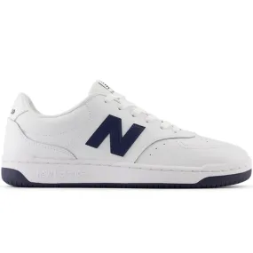 NEW BALANCE UNISEX BB80 WHITE/NAVY SNEAKER SHOE