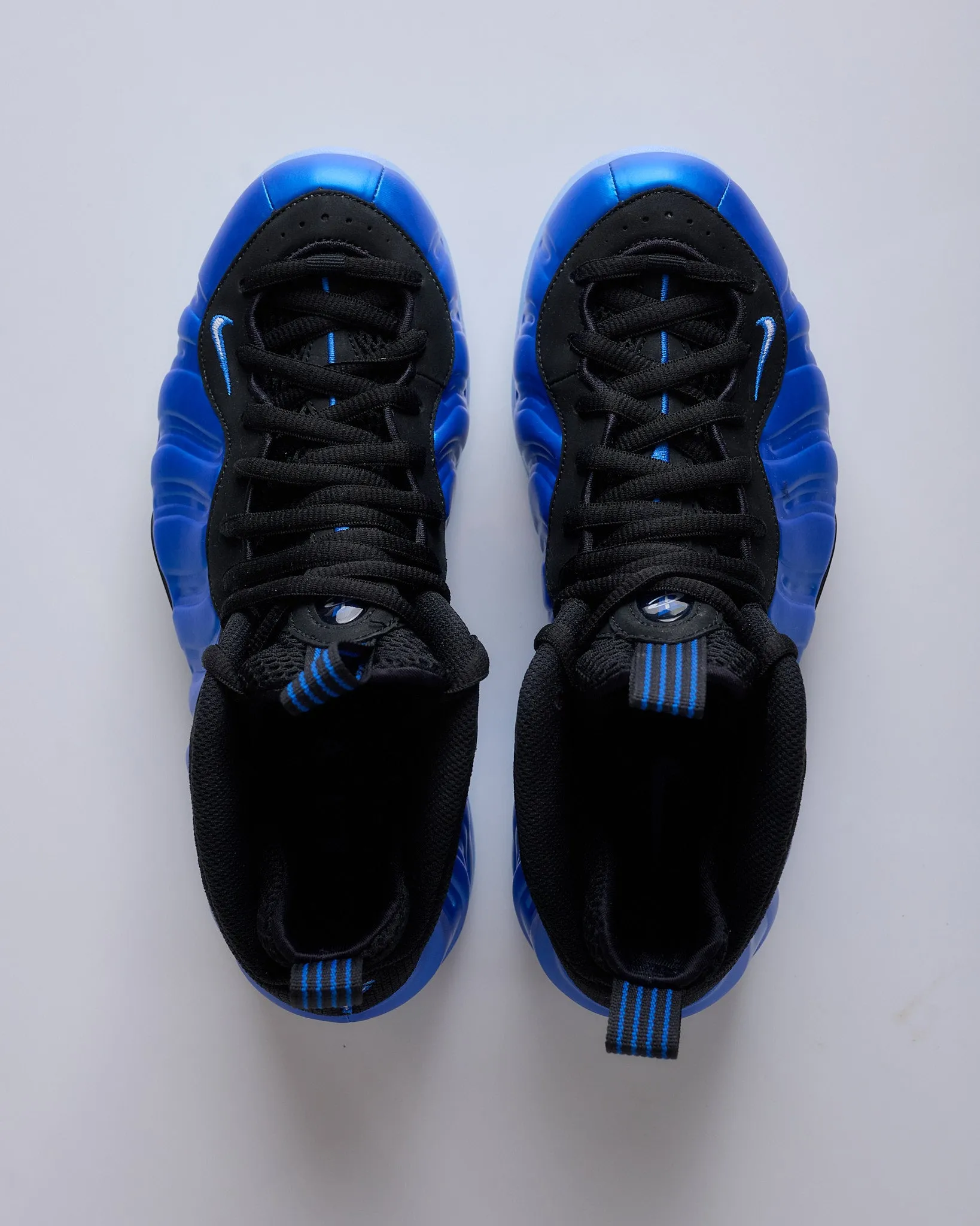 Nike Men's Air Foamposite One Dk Neon Royal White-Black-Clear