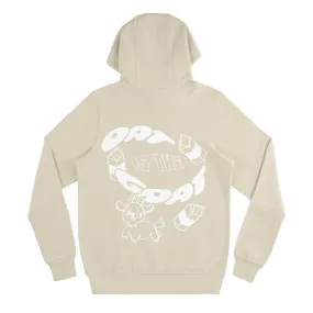 Oat Is The Goat Organic Hoodie - Light Beige