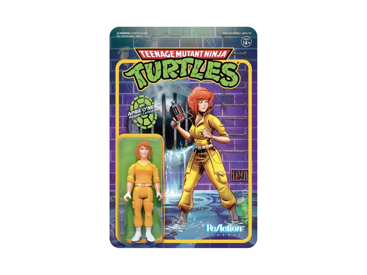 OFERTA Super 7 : April O'Neil Teenage Mutant Ninja Turtles ReAction wave 2