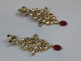 Old Heritage Style Earrings with Kundan work