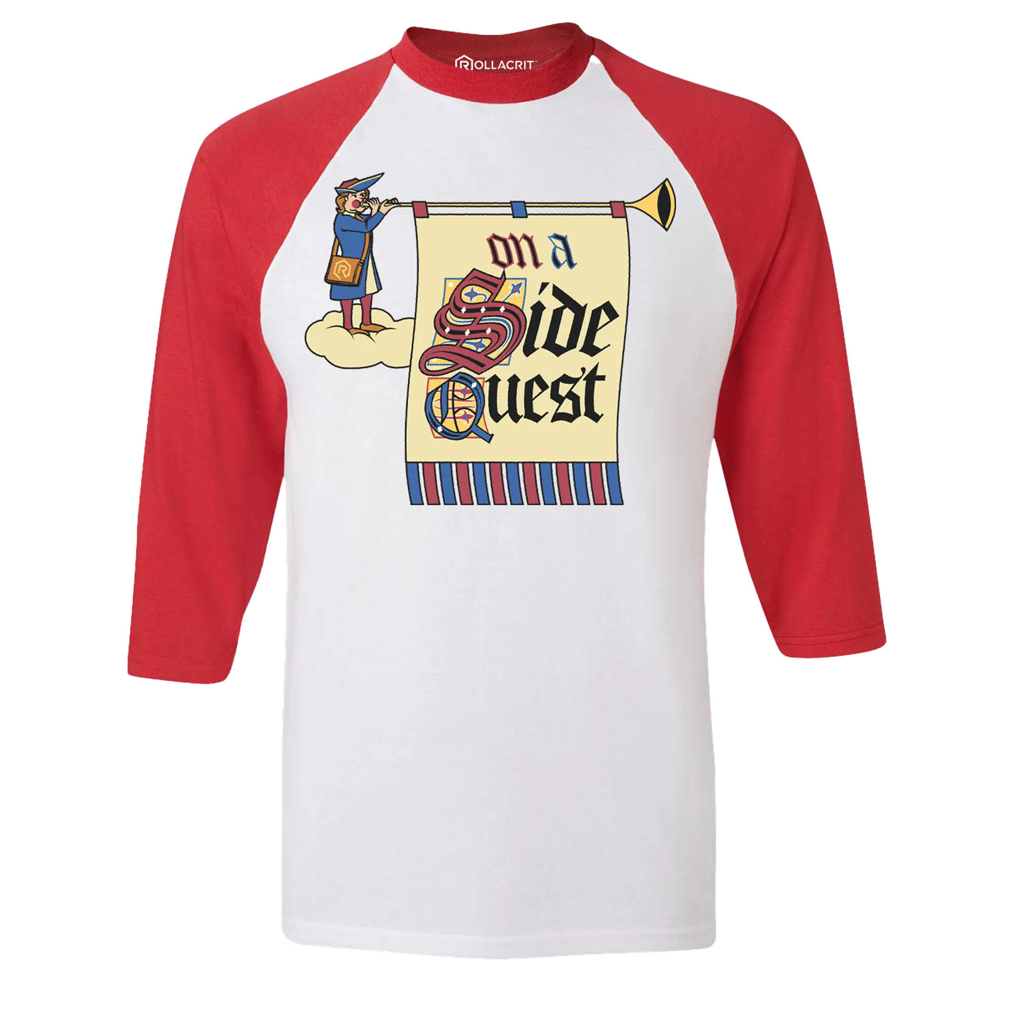 On a Side Quest 3/4 Sleeve Raglan Shirt