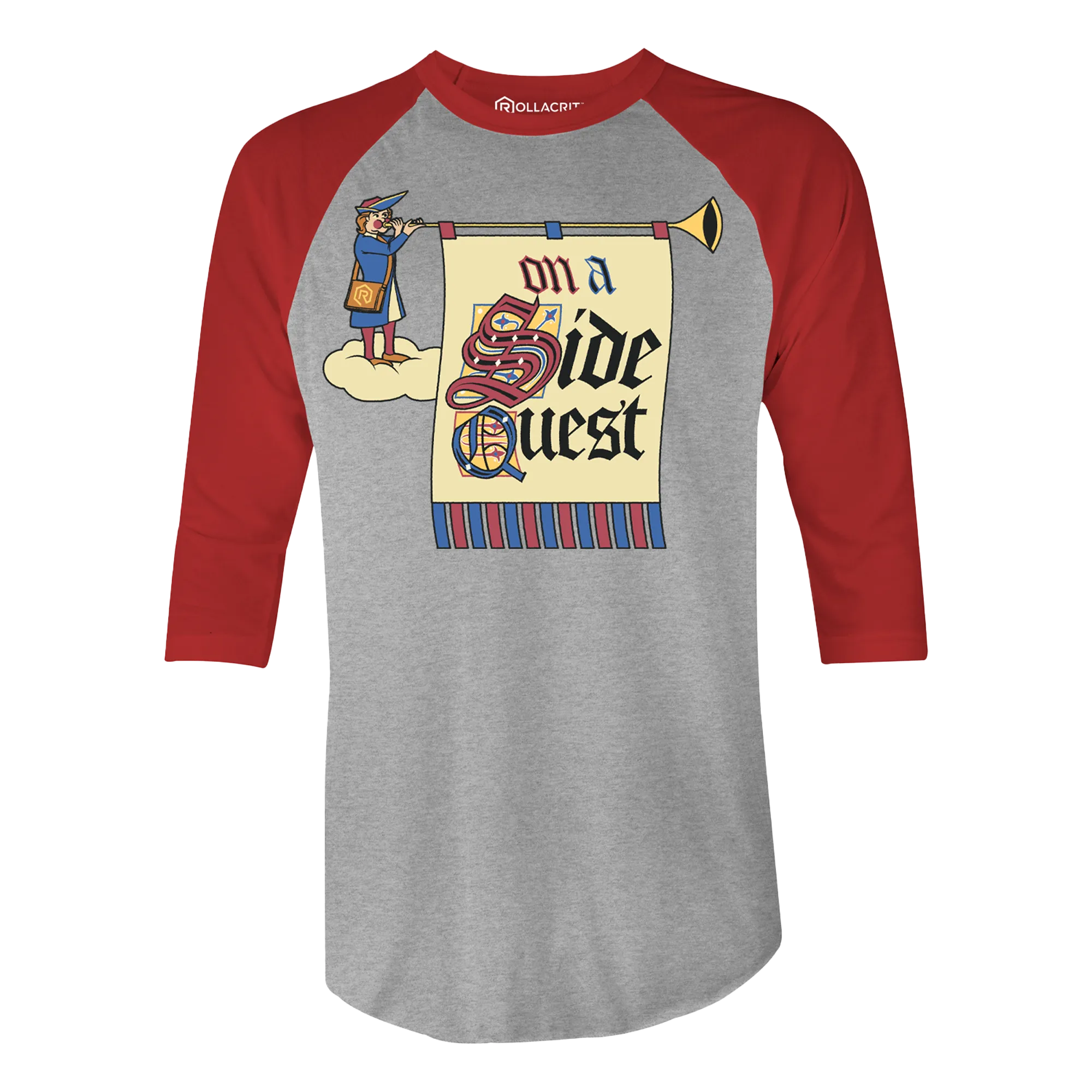 On a Side Quest 3/4 Sleeve Raglan Shirt