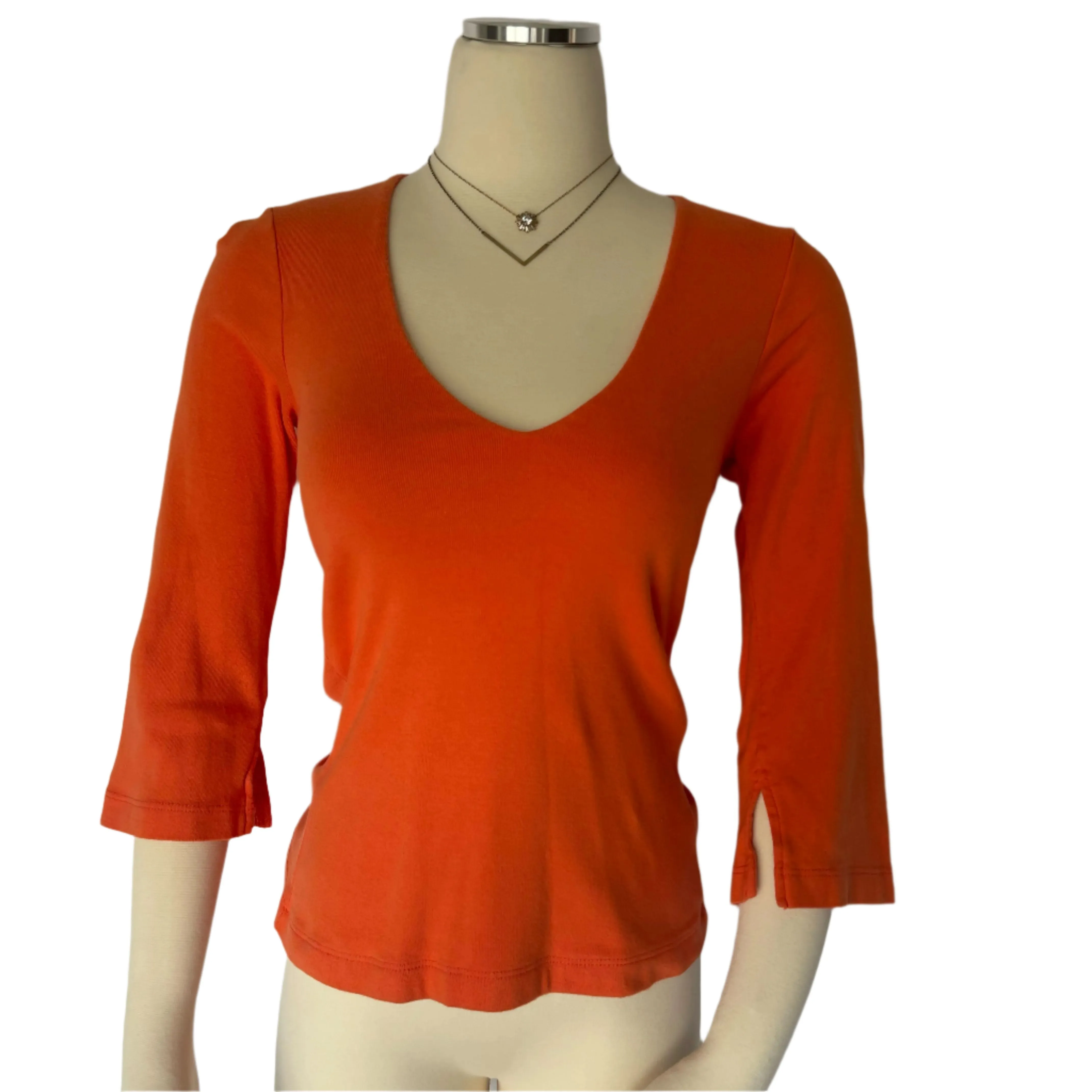 Orange Y2K Style Women's Top