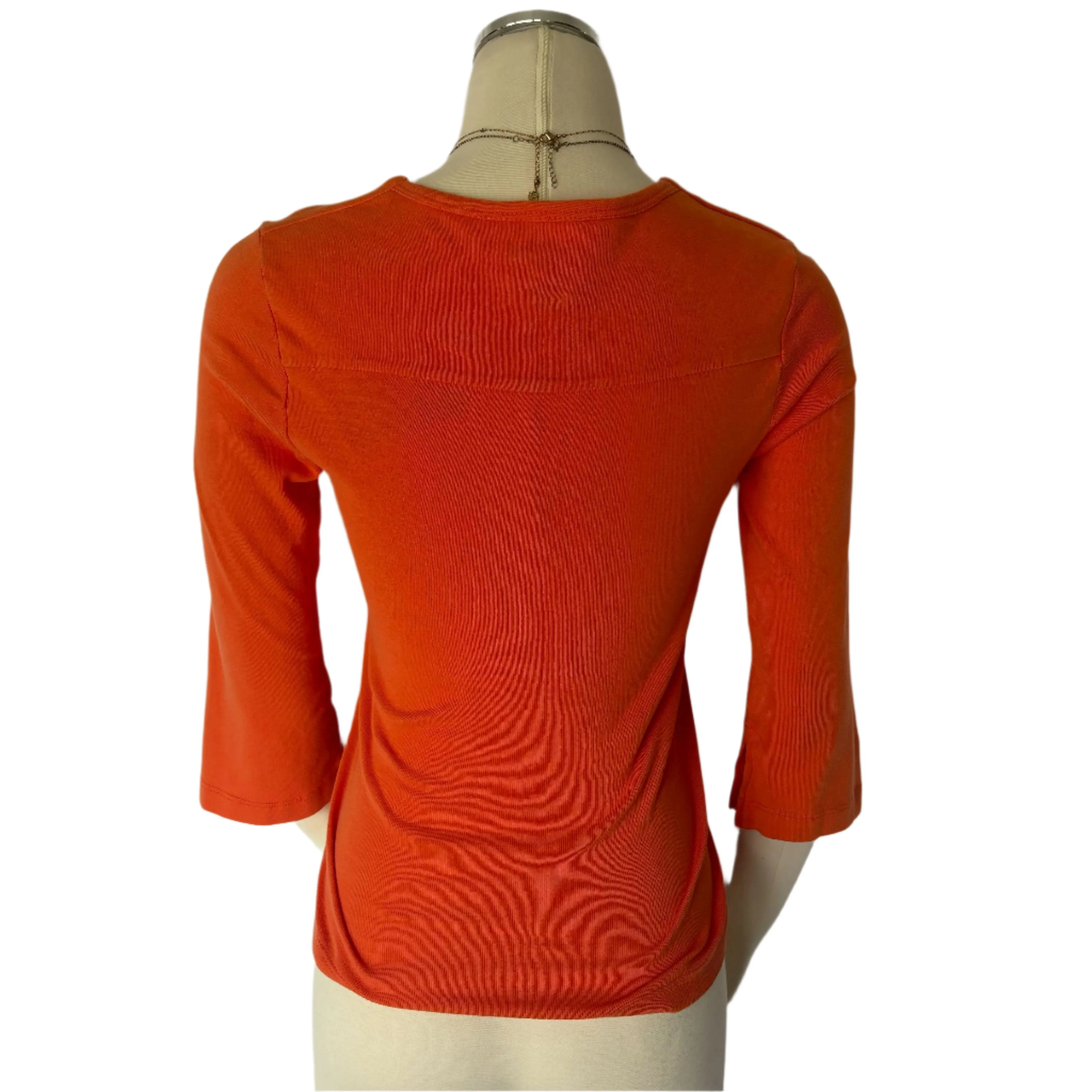 Orange Y2K Style Women's Top