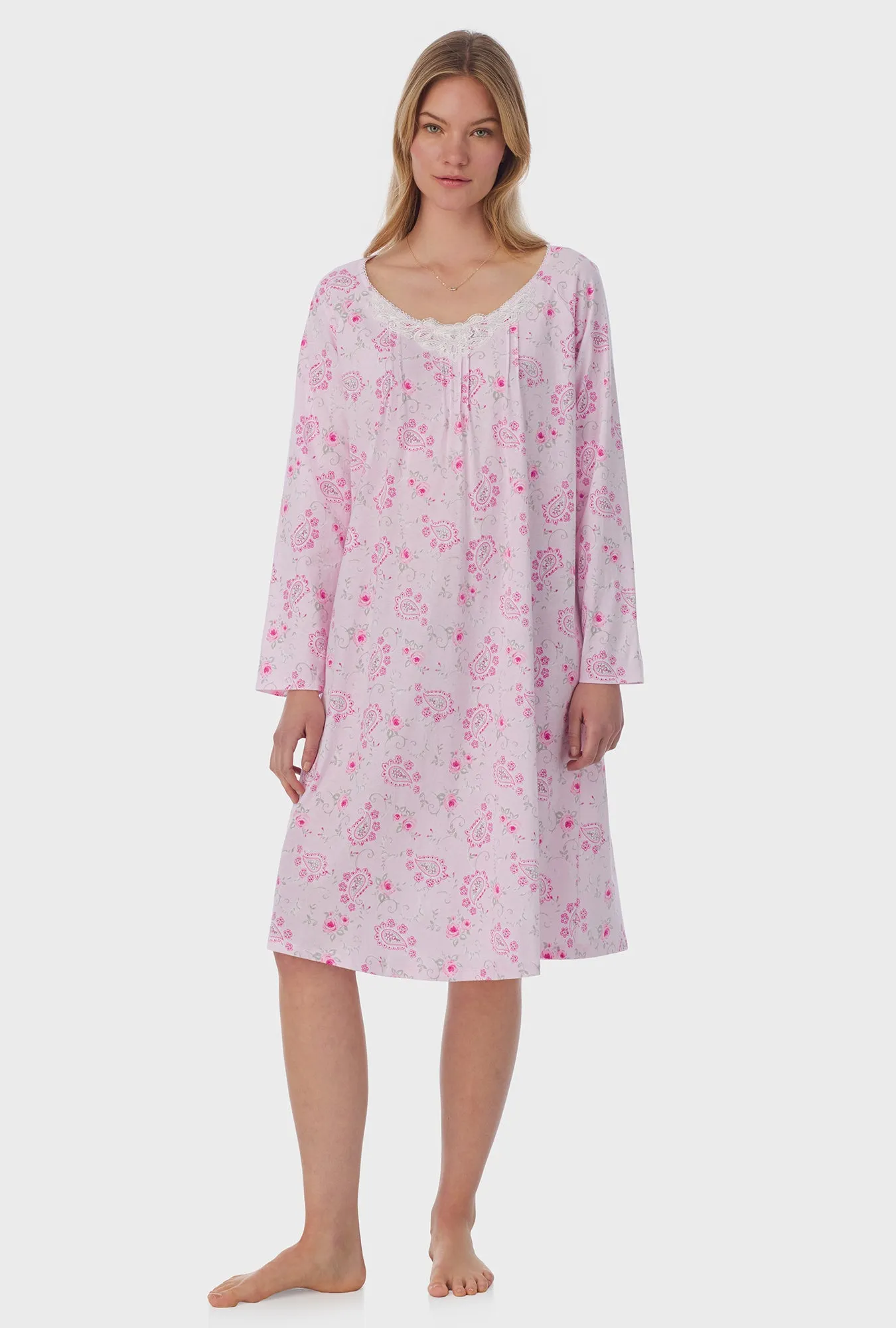 Paisley Floral Cotton Waltz Nightgown