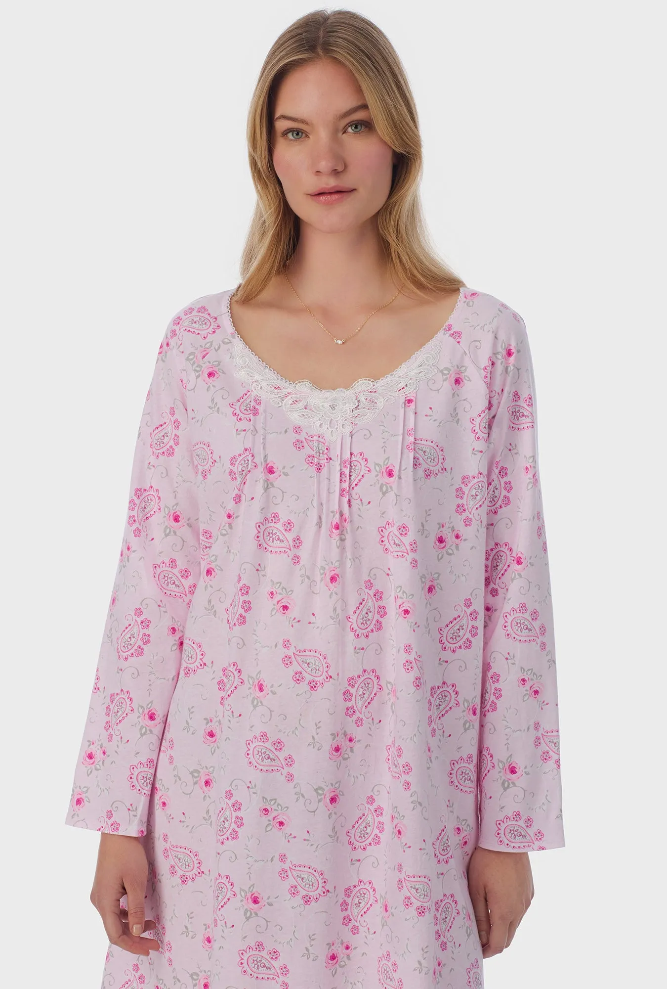 Paisley Floral Cotton Waltz Nightgown