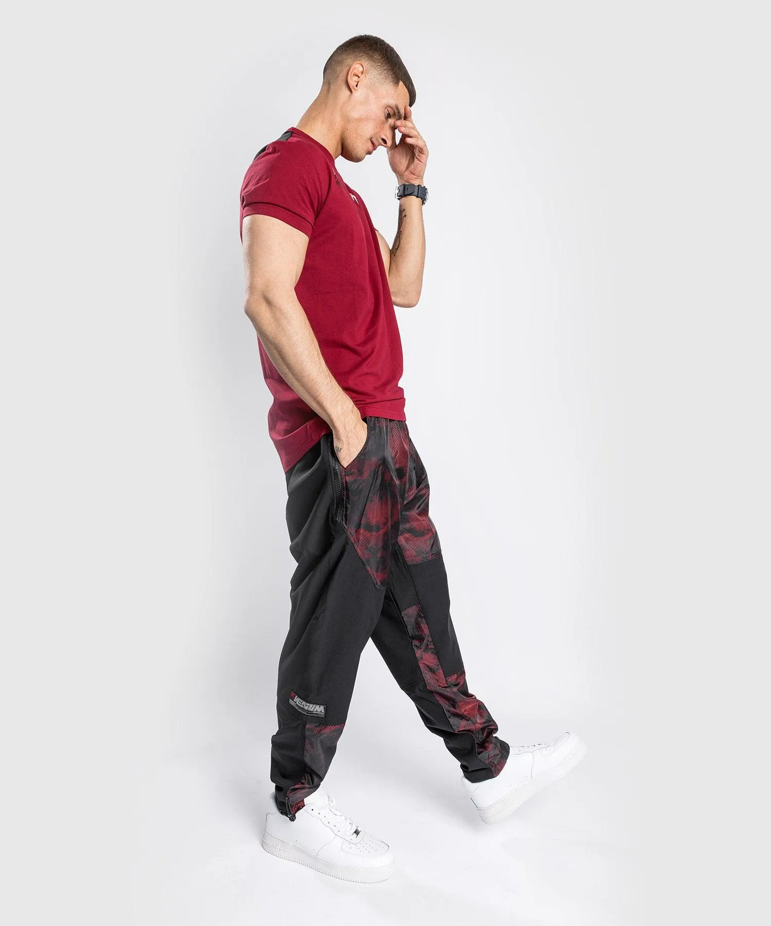 Pantalones Jogger Laser XT - Oversize - Negro/Rojo