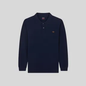 Paul & Shark Langærmet Polo I Navy