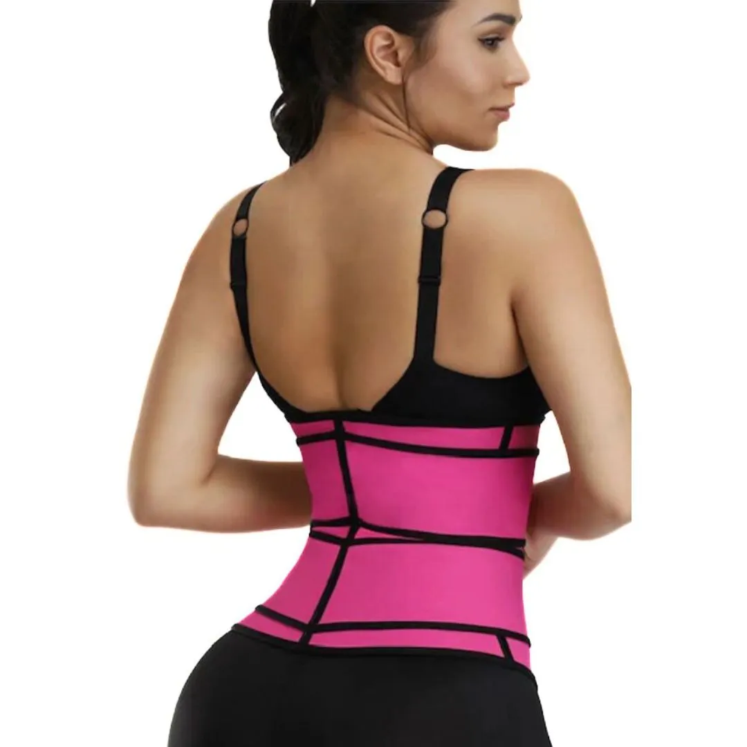 Pink Waist Trainer – Double Straps