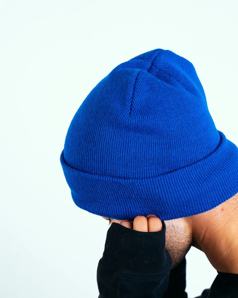 Plant Faced Beanie - Royal Blue