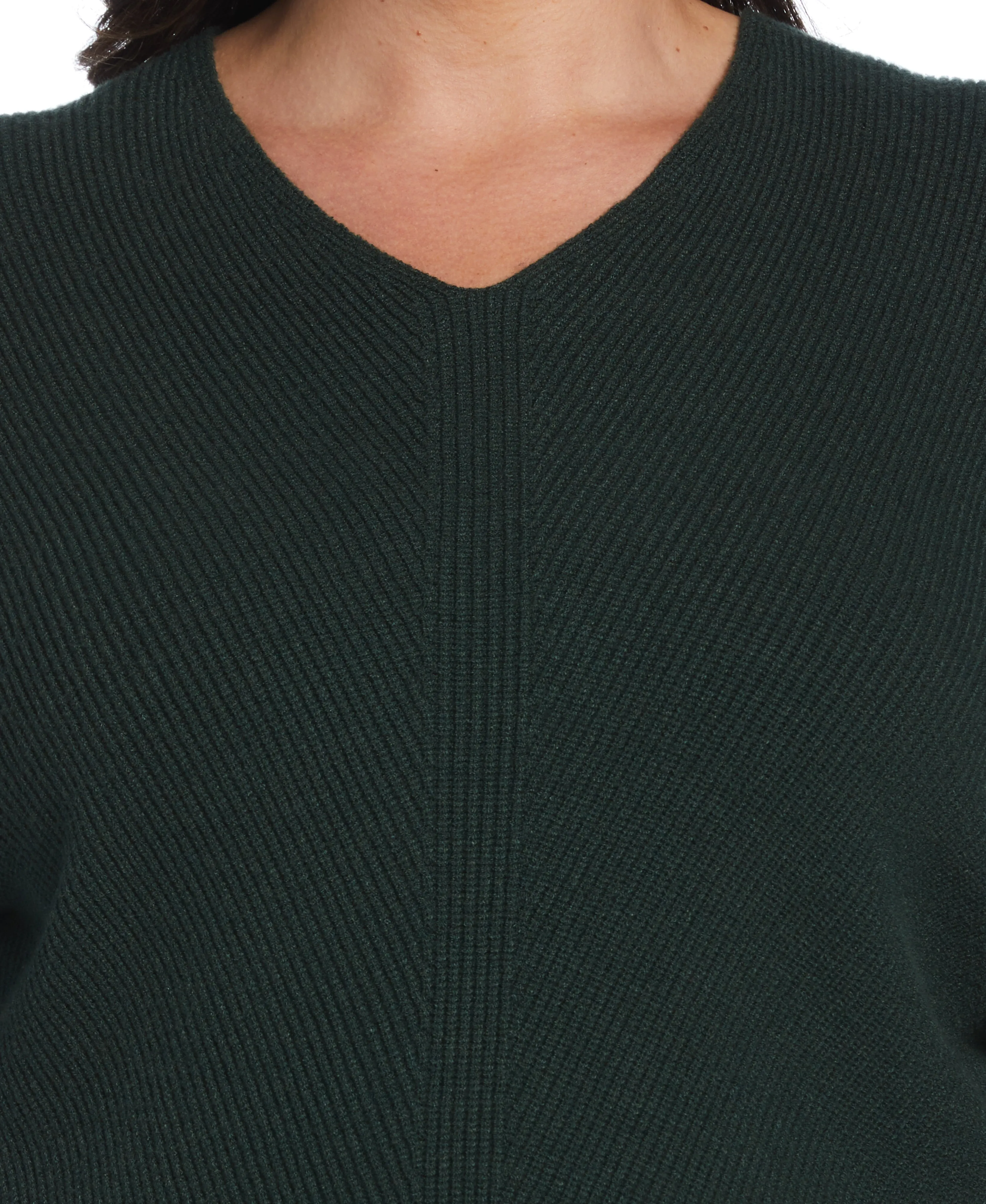 Plus Size Essential Ribbed V-Neck Sweater