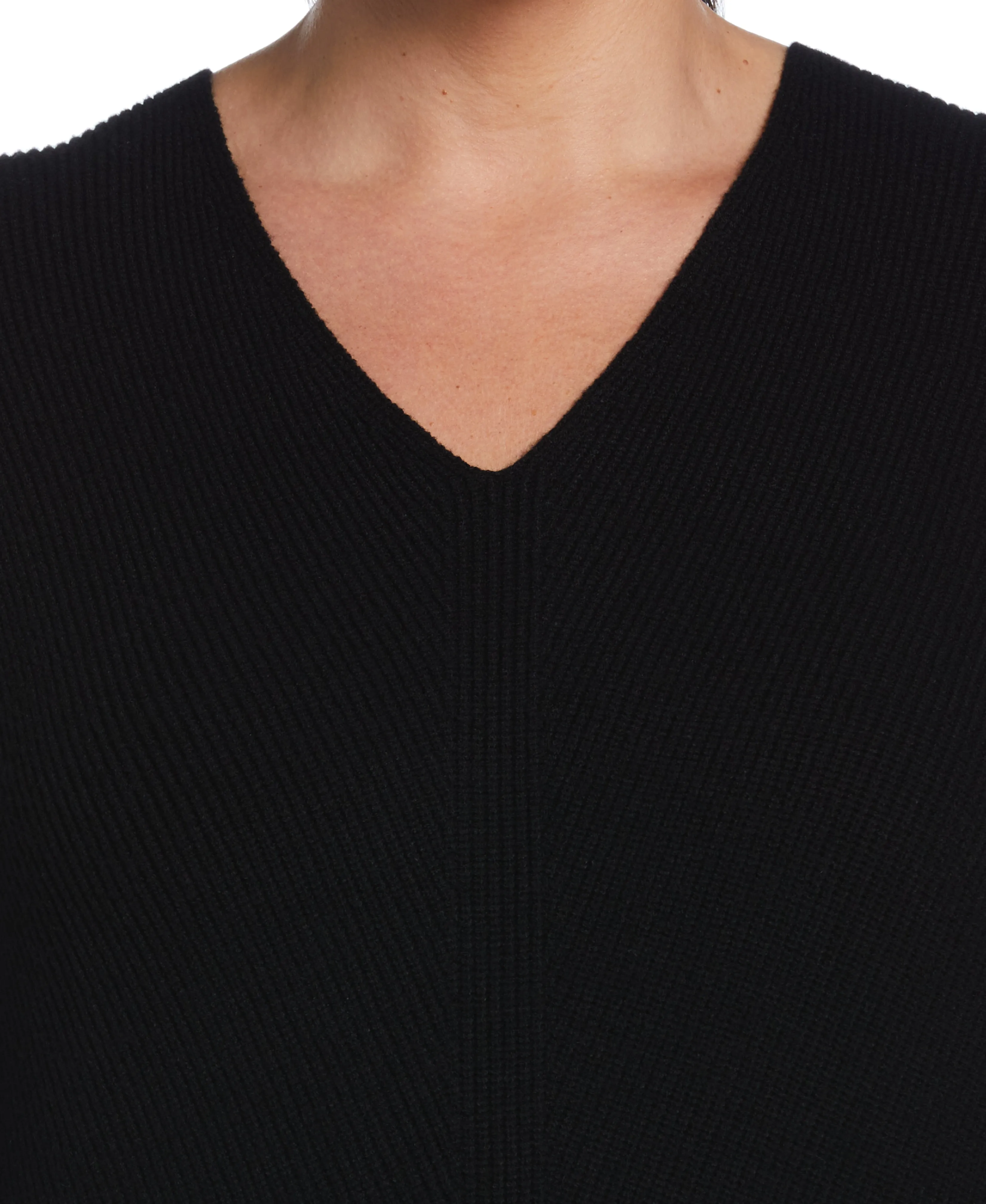 Plus Size Essential Ribbed V-Neck Sweater