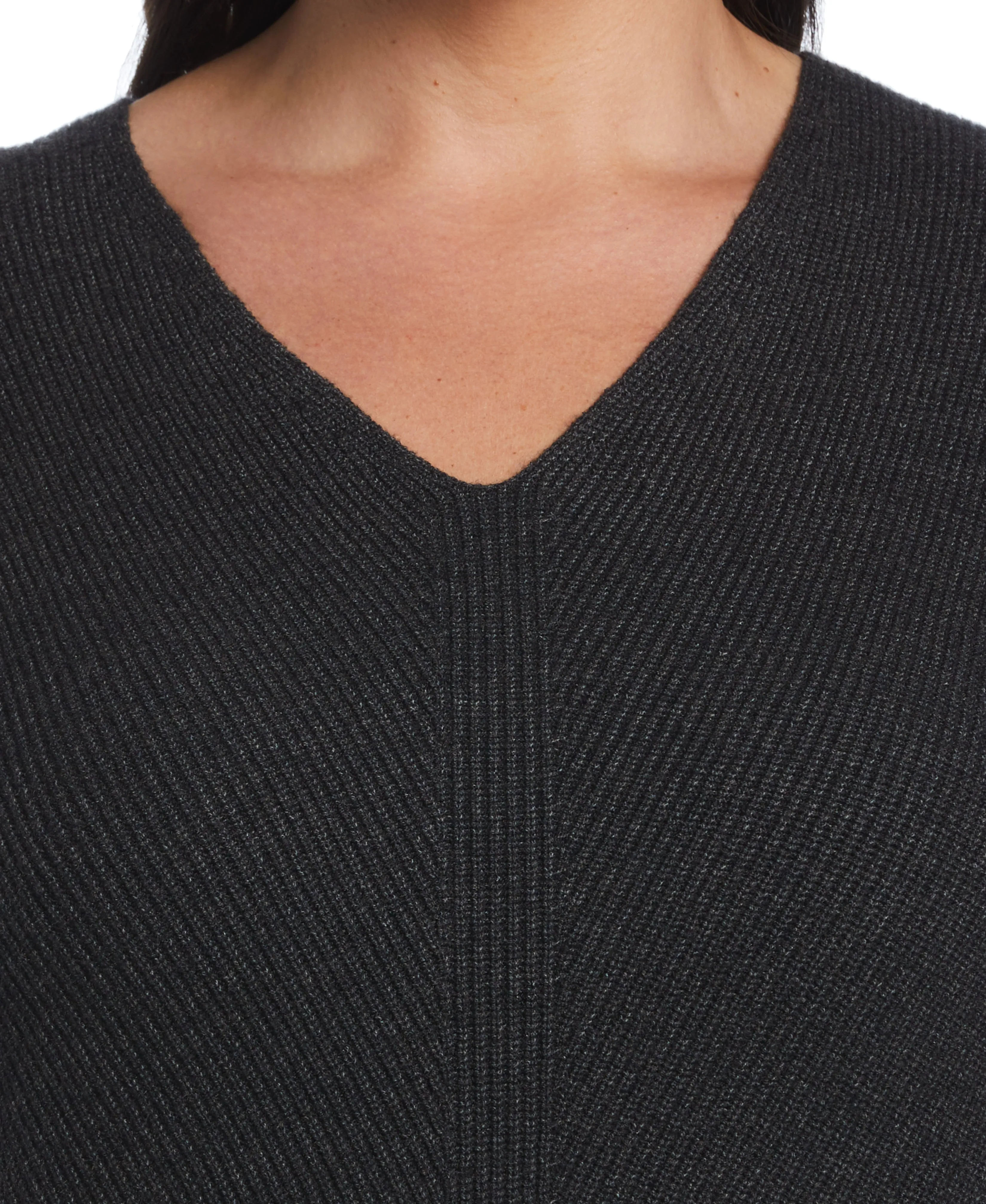 Plus Size Essential Ribbed V-Neck Sweater