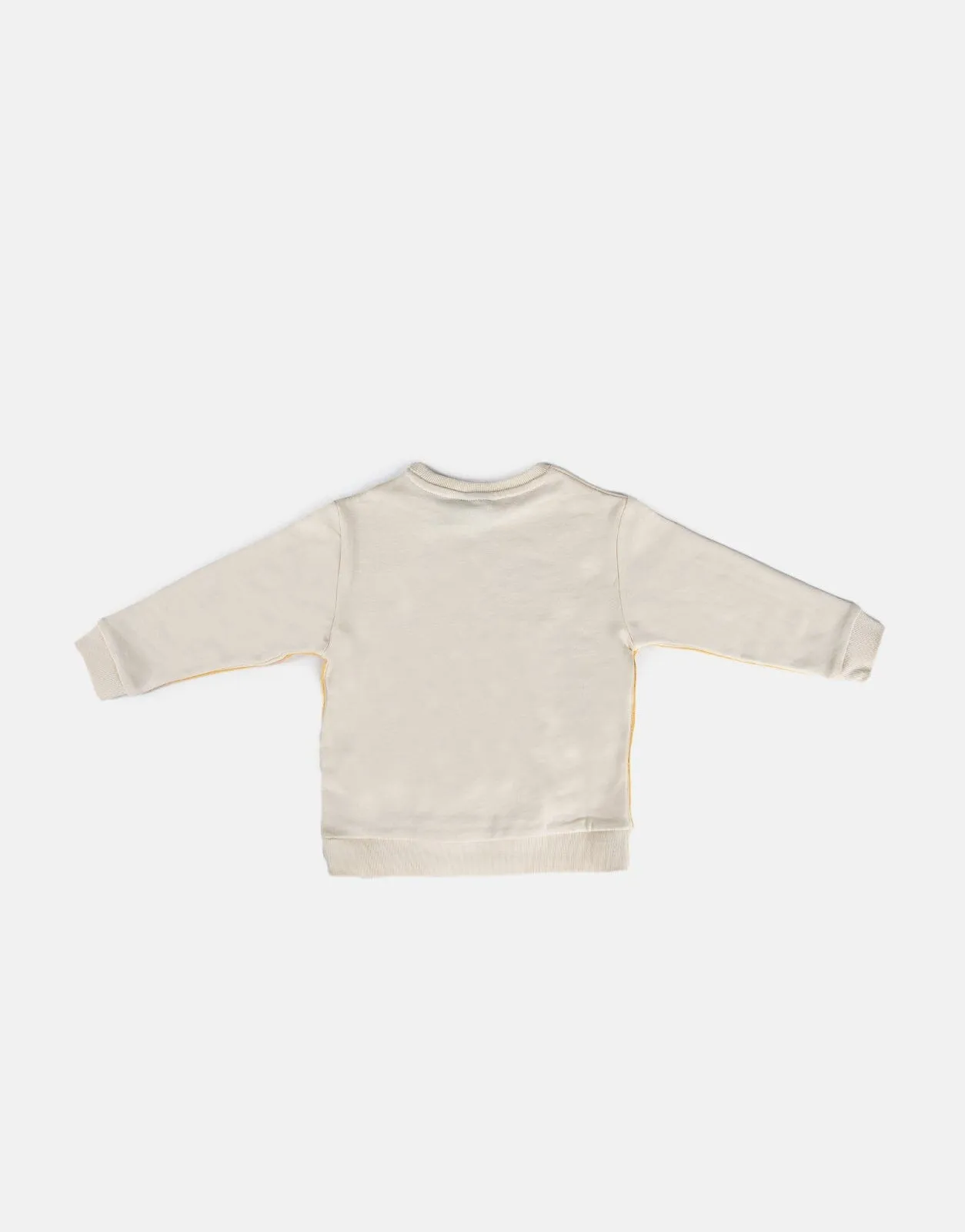 Polo Daniella Knit Panel Sweatshirt Stone