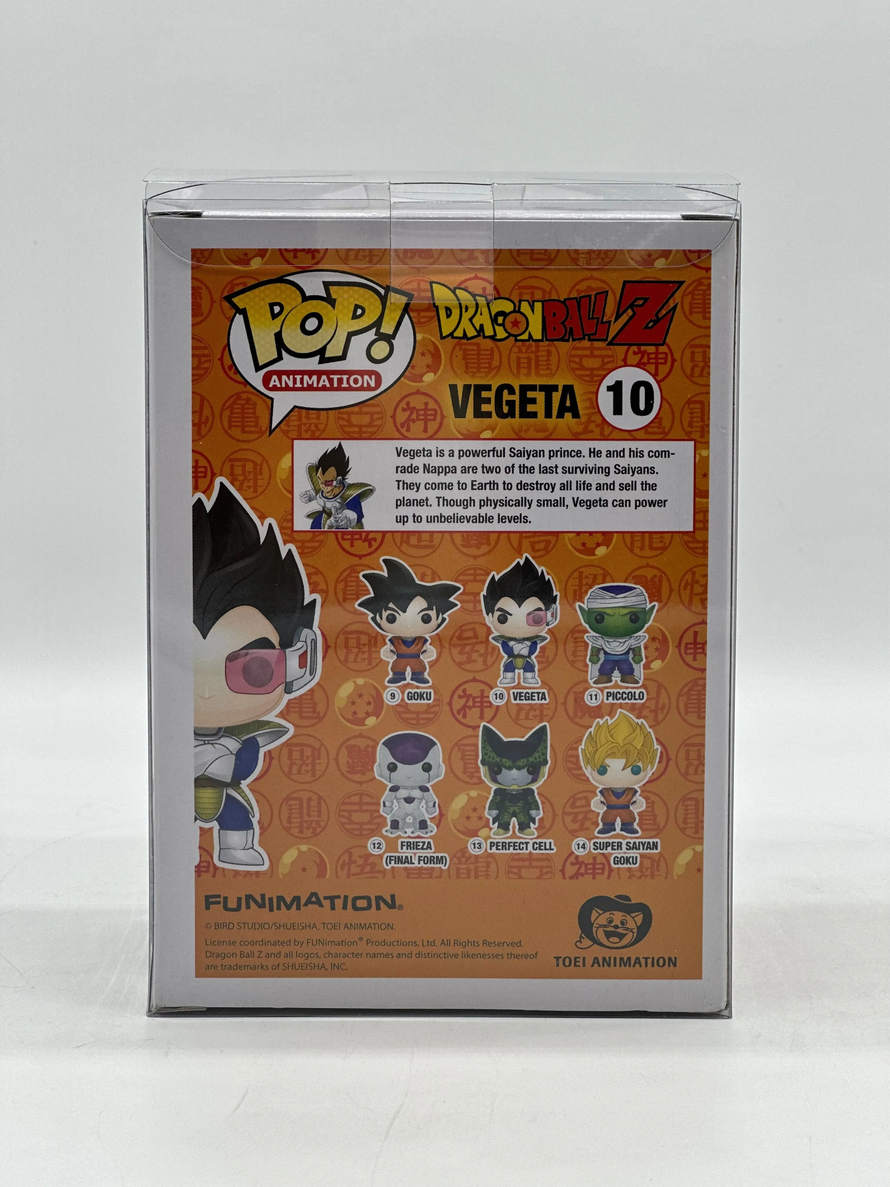 Pop! Animation Dragon Ball Z 10 Vegeta 2015 San Diego Cómic Con International Limited Edition Exclusive