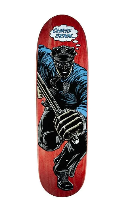 Powell Peralta Chris Senn Cop Reissue Skateboard Deck Prebook- Tabla