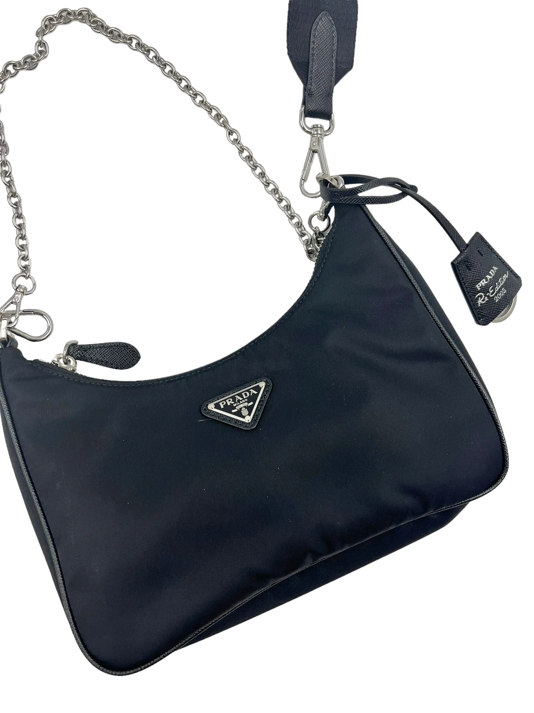 Prada Black Re-Edition 2005 Re-Nylon Bag