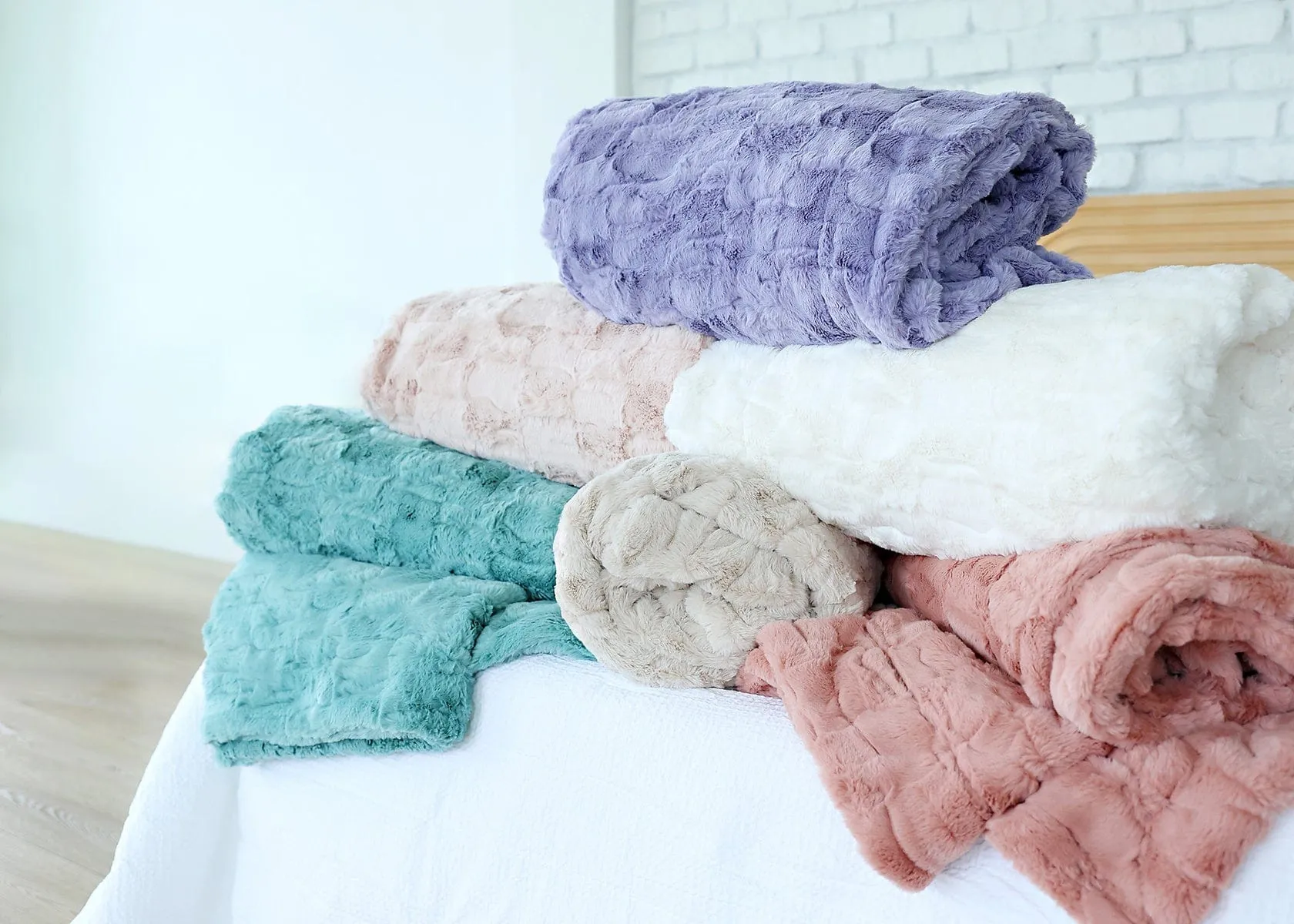 Premium Sorbet Barely Blush Blanket