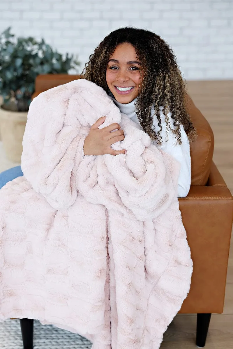 Premium Sorbet Barely Blush Blanket