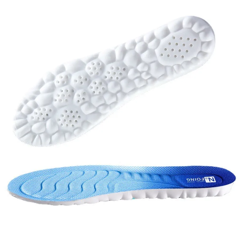 PU Sports 4D Insole Deodorant And Sweat-absorbing Breathable High Elastic Shock Absorption