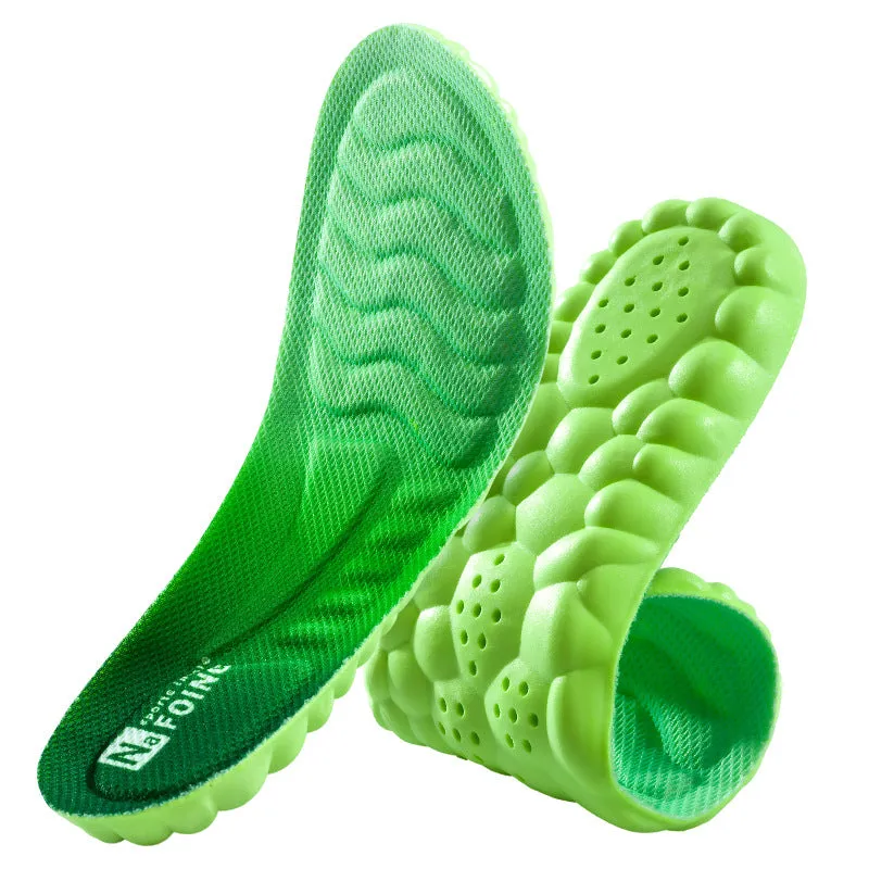 PU Sports 4D Insole Deodorant And Sweat-absorbing Breathable High Elastic Shock Absorption