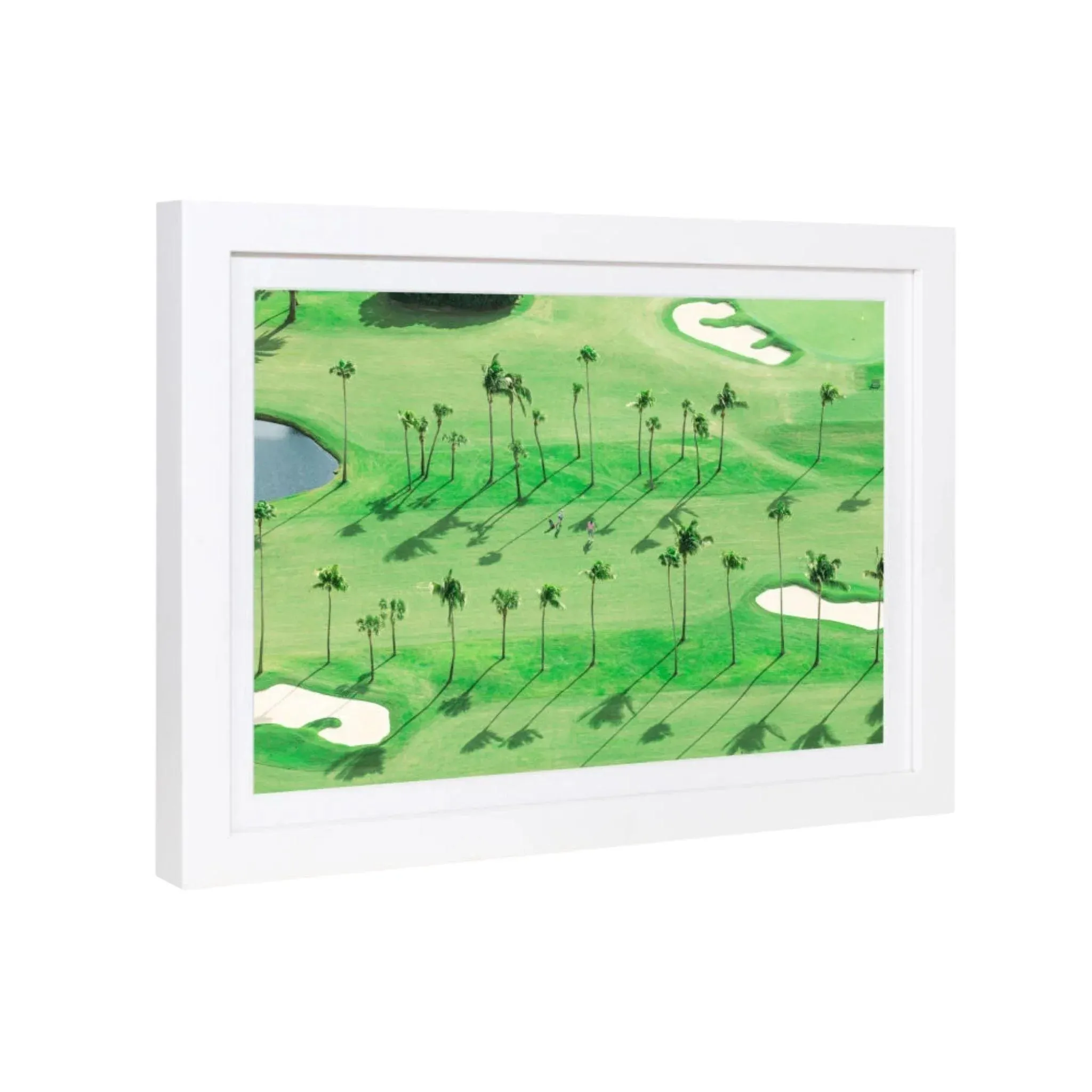 "The Golfers, Palm Beach" Mini Framed Print by Gray Malin