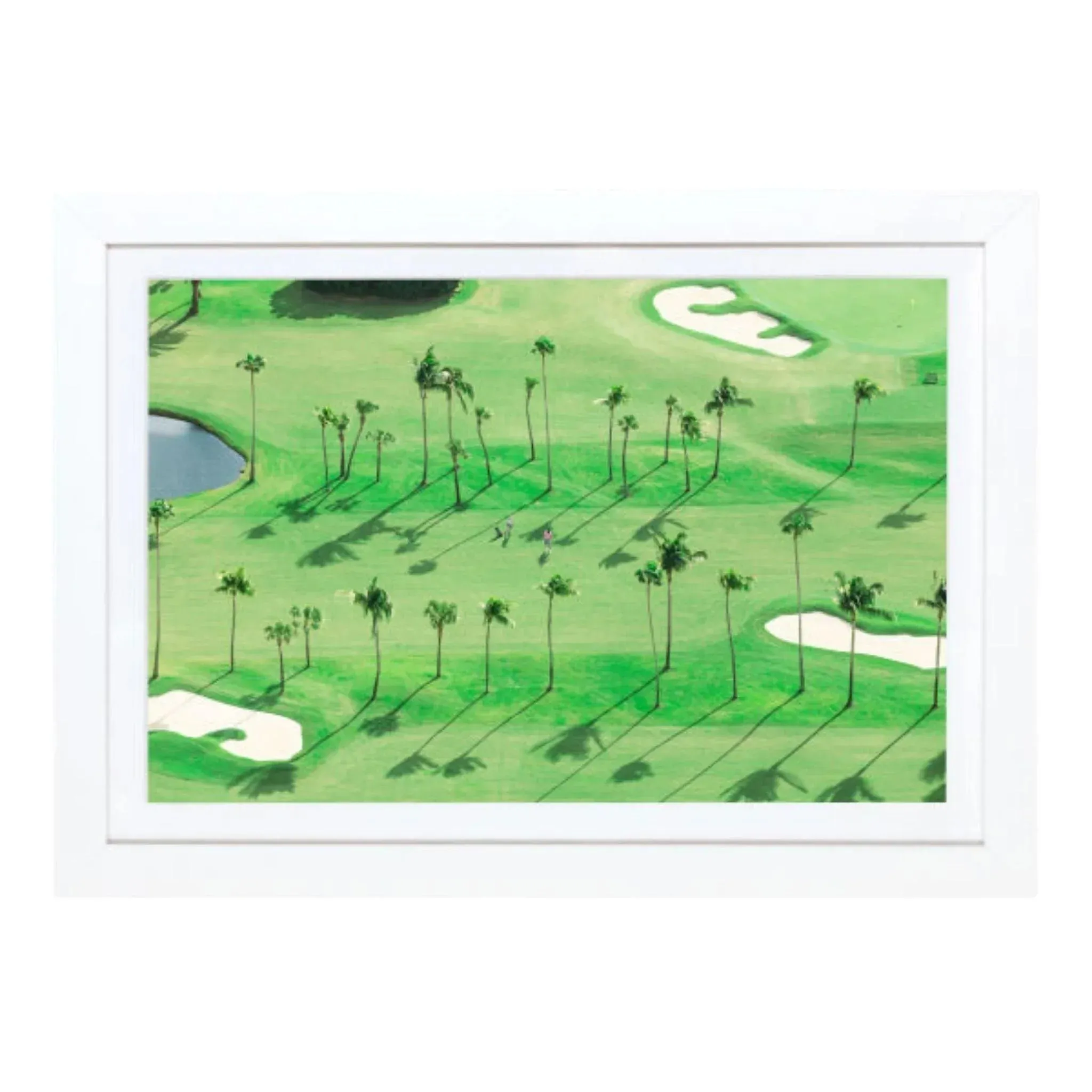 "The Golfers, Palm Beach" Mini Framed Print by Gray Malin