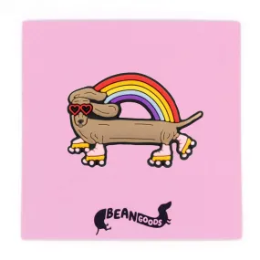 rainbow weenie shoe charm