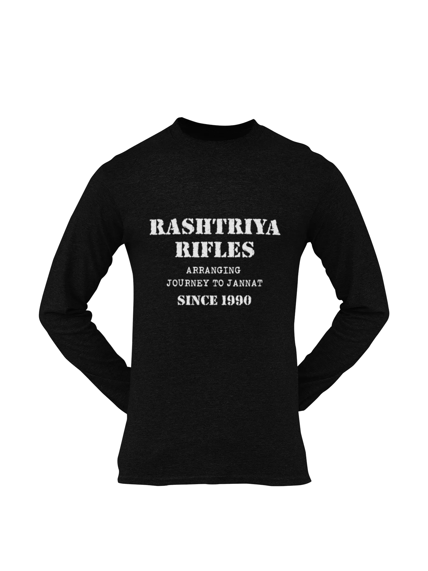 Rashtriya Rifles T-shirt - Arranging Journey to Jannat..... ( Men)