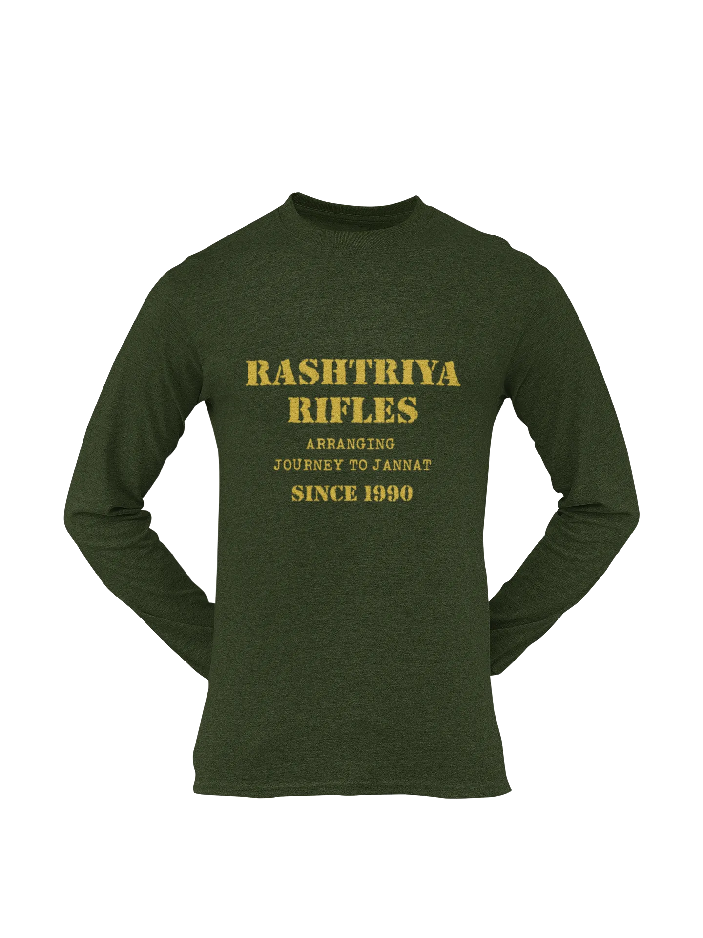 Rashtriya Rifles T-shirt - Arranging Journey to Jannat..... ( Men)