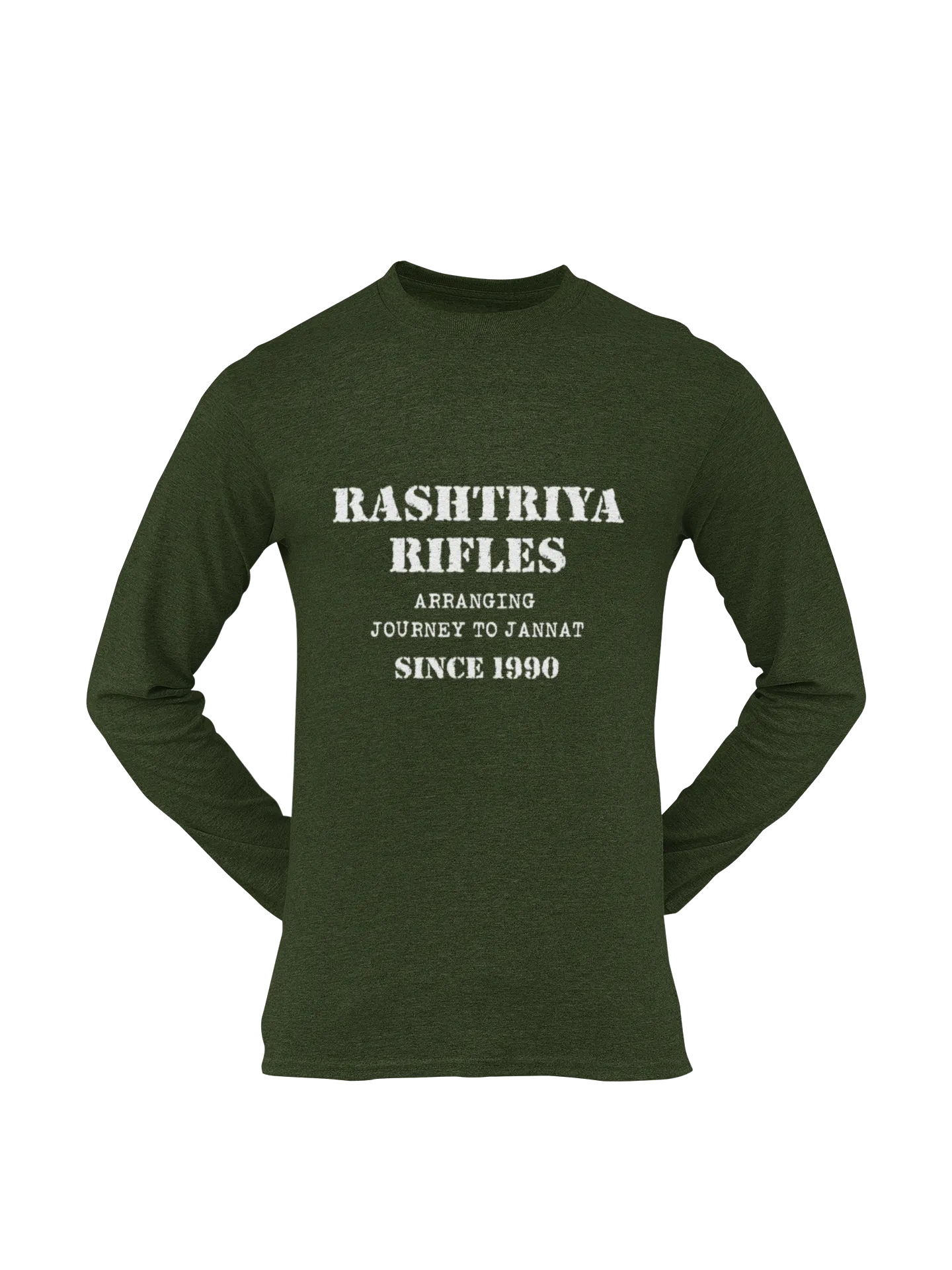 Rashtriya Rifles T-shirt - Arranging Journey to Jannat..... ( Men)