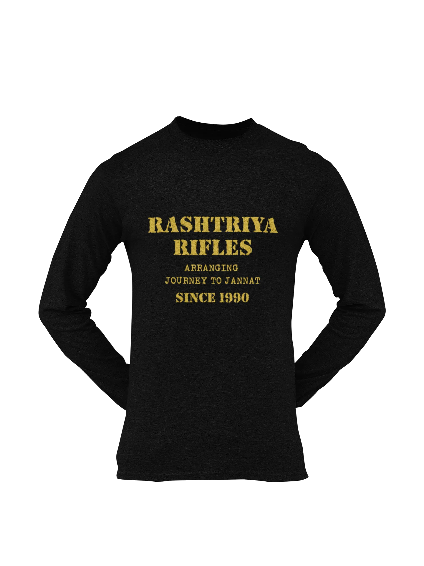 Rashtriya Rifles T-shirt - Arranging Journey to Jannat..... ( Men)