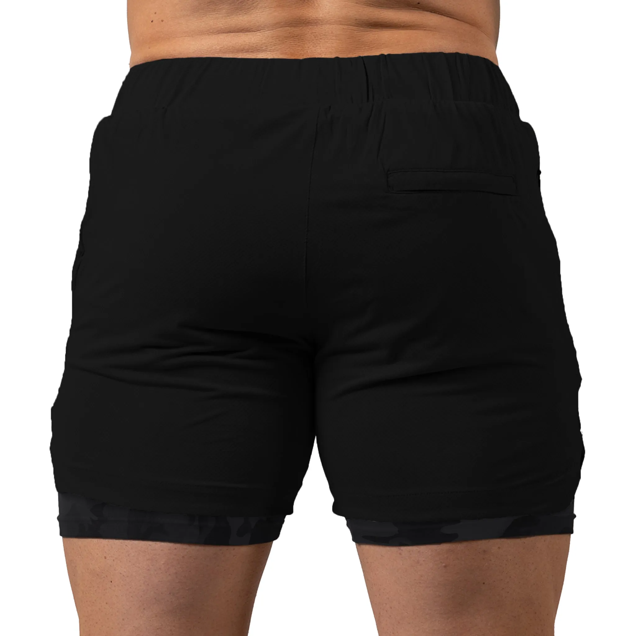 React Training Shorts - Black Camo