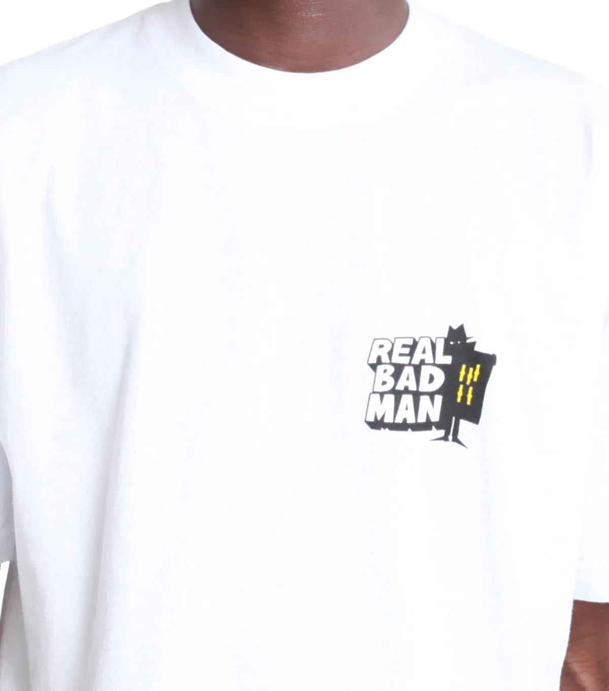 Real Bad Man Masked Men T-Shirt White