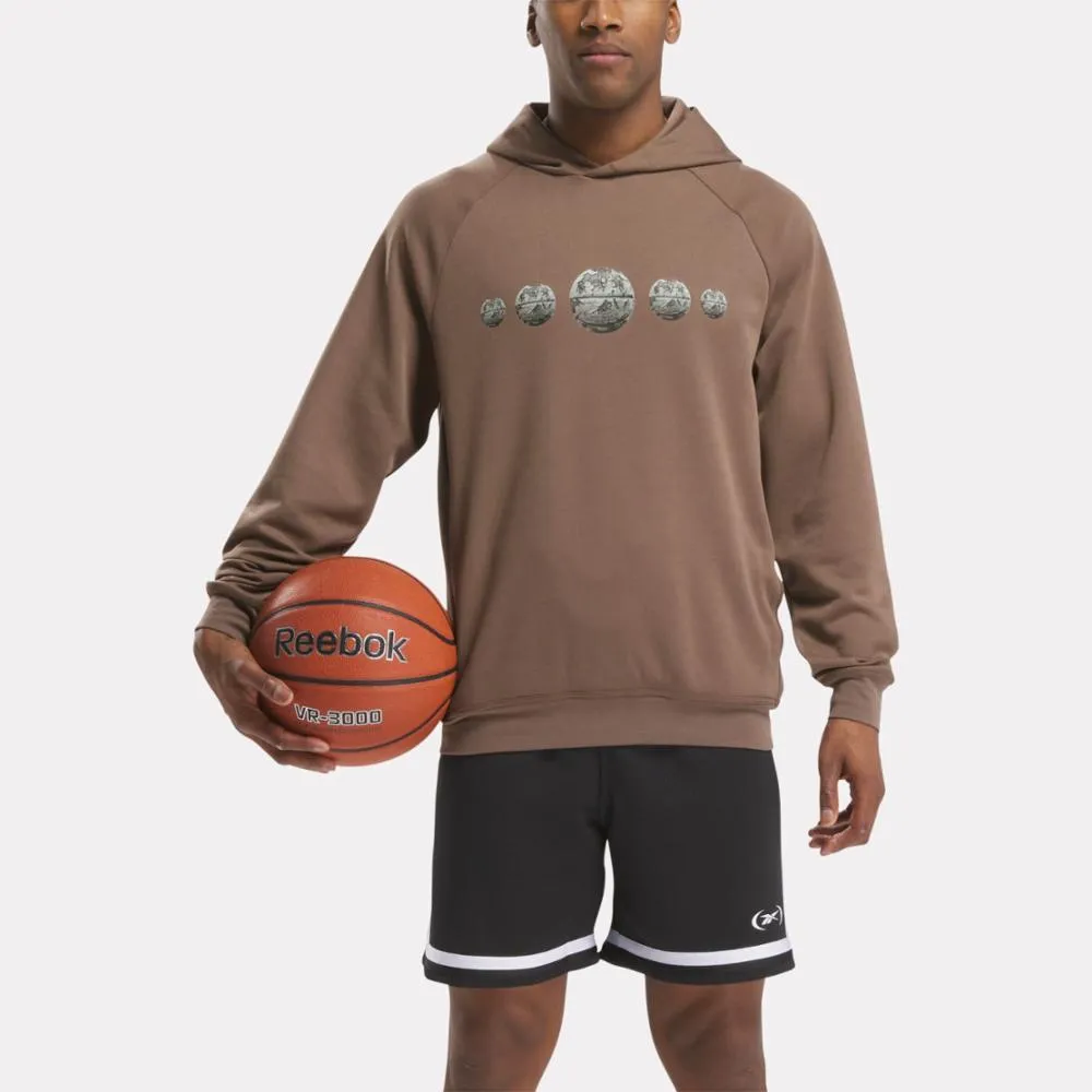 Reebok Apparel Men Basketball Hoodie UTILITY BROWN