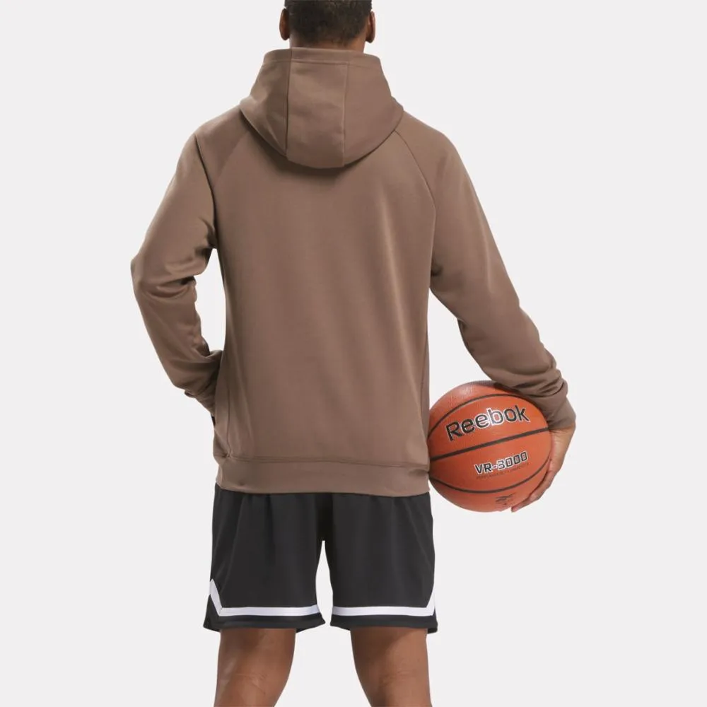 Reebok Apparel Men Basketball Hoodie UTILITY BROWN