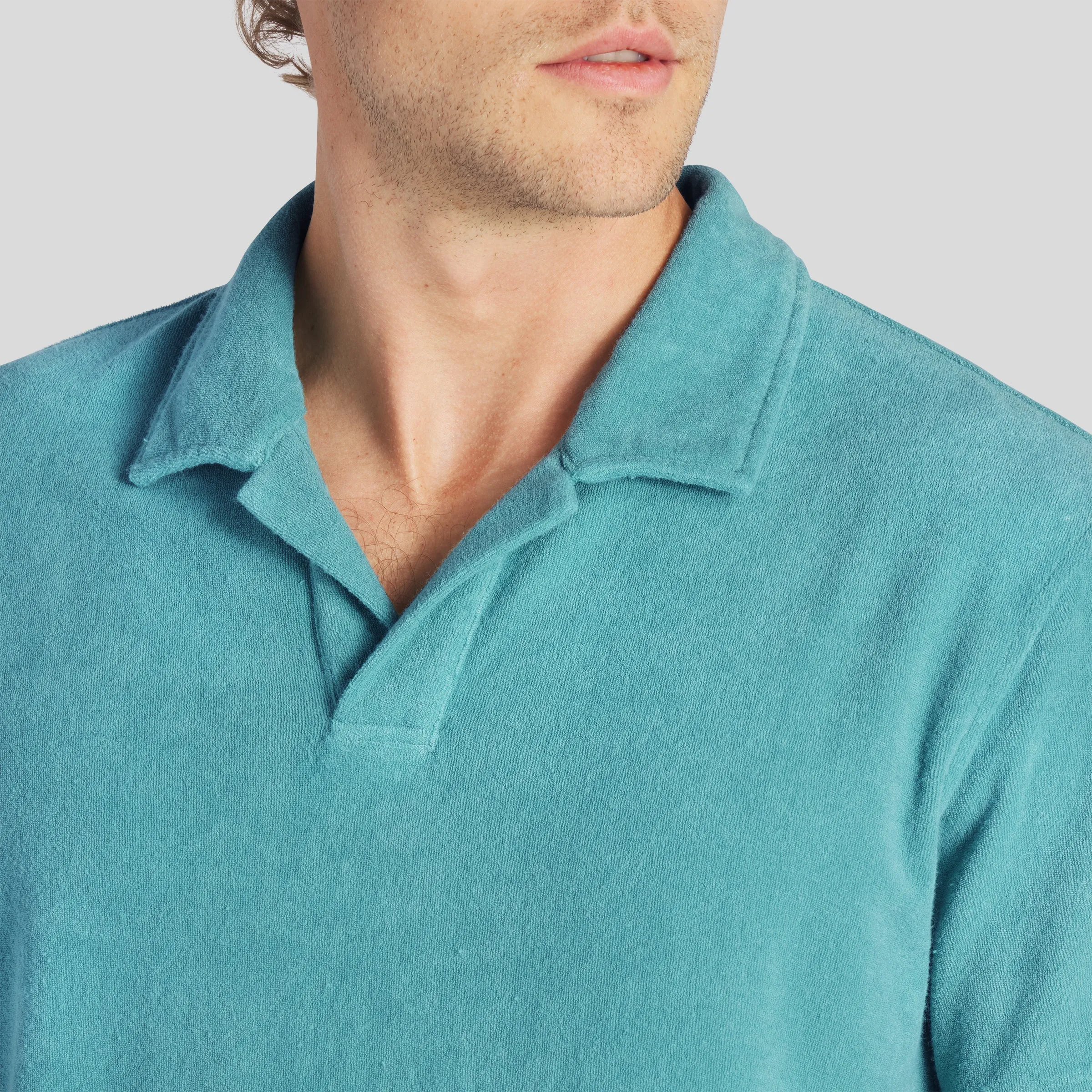 Riviera Terry Polo - Agate Green