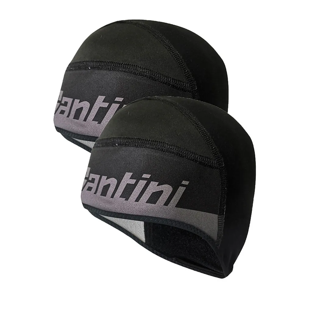 Santini XF Wind Protection Underhelmet - Black