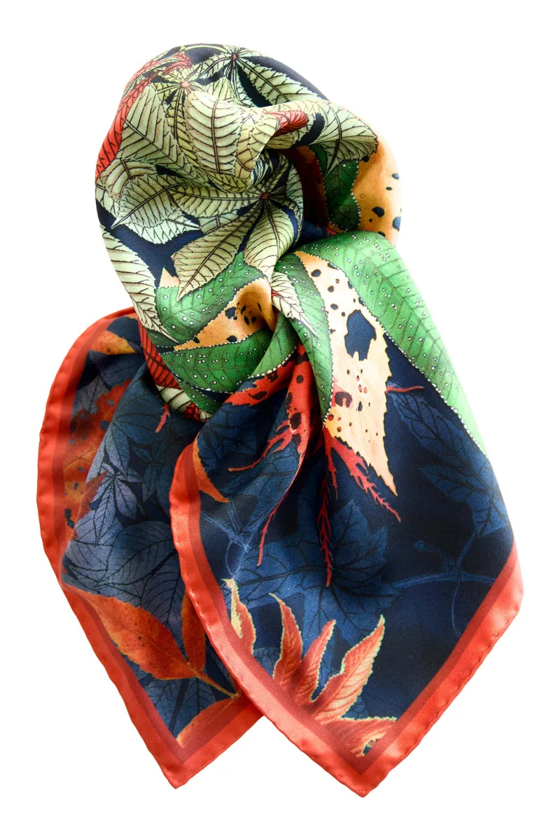 Silk scarf "Fall´ing Love" Lacroix - blue