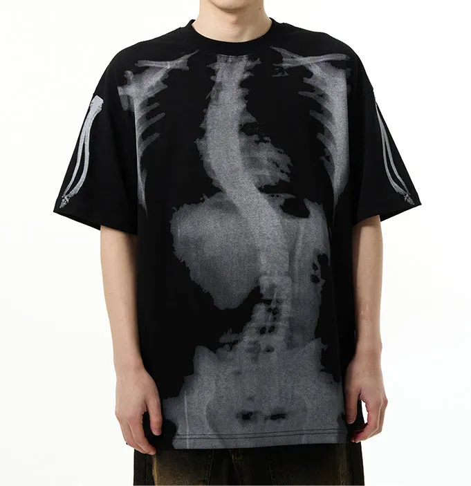 Skeleton Print | Cotton T-Shirt