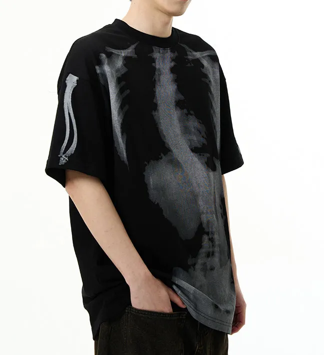 Skeleton Print | Cotton T-Shirt