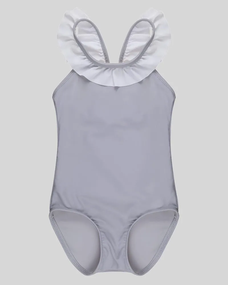 Slate Frill Swim Costume