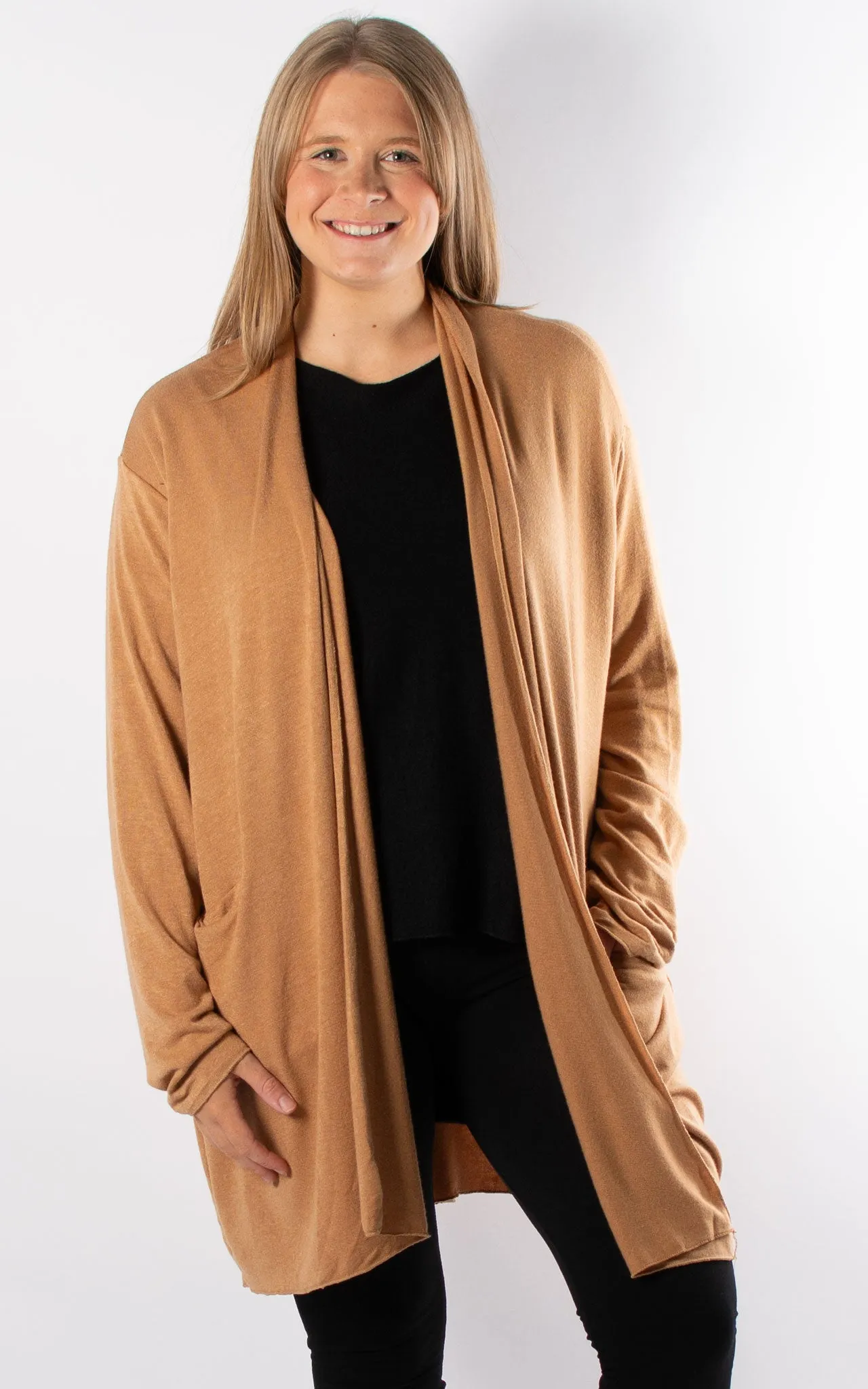 Soft Knit Cardigan | Camel