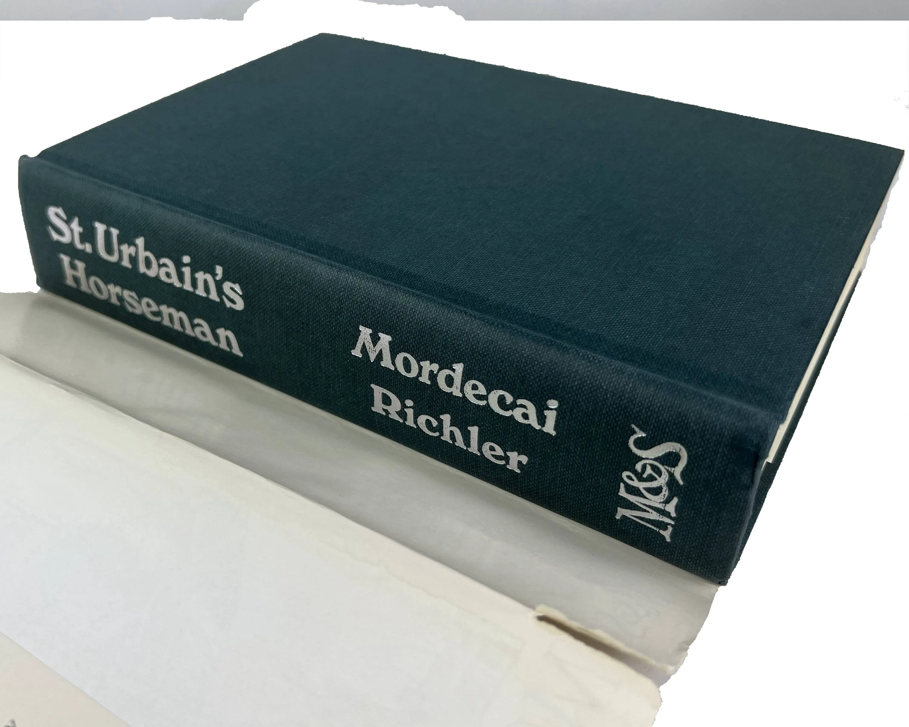 St Urbains Horseman Book Mordecai Richler Signed 1st Canadian Edition w Dust Jacket Fine