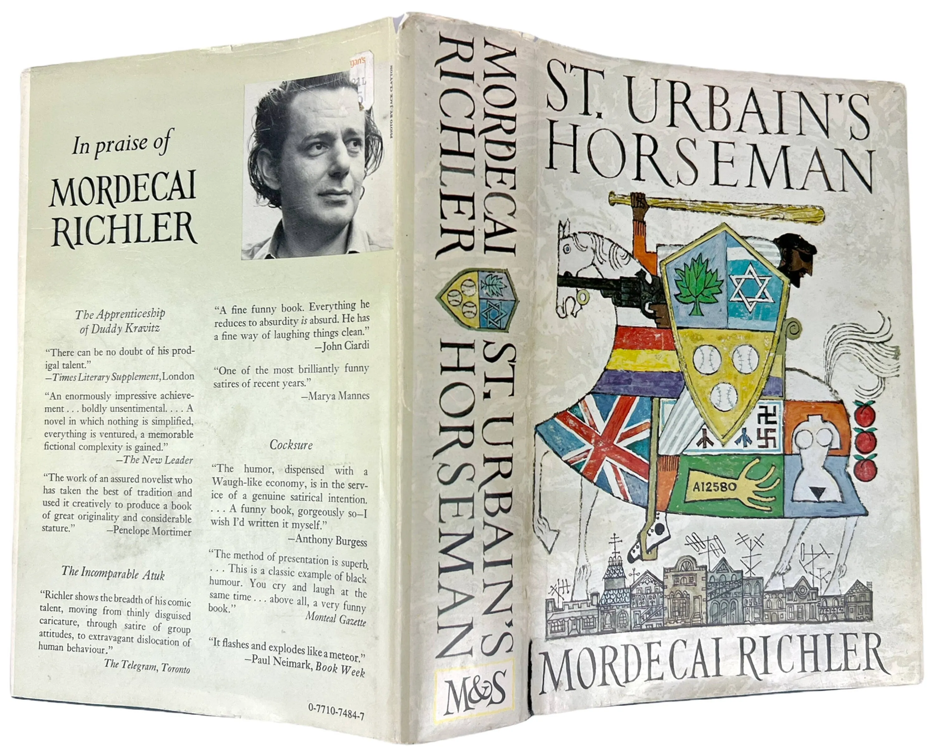 St Urbains Horseman Book Mordecai Richler Signed 1st Canadian Edition w Dust Jacket Fine